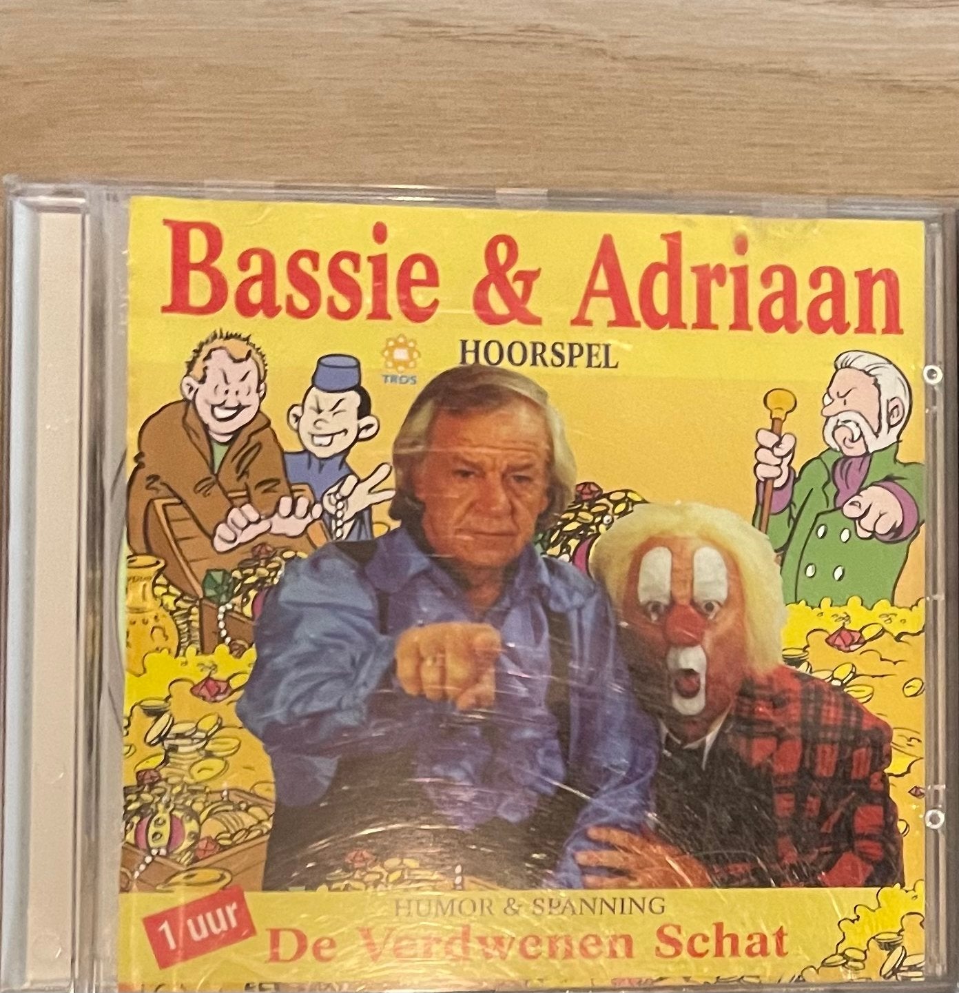 Bassie & Adriaan Hoorspel: De Verdwenen Schat CD, Ophalen of Verzenden, Gebruikt, Verhaal of Sprookje, 3 tot 5 jaar