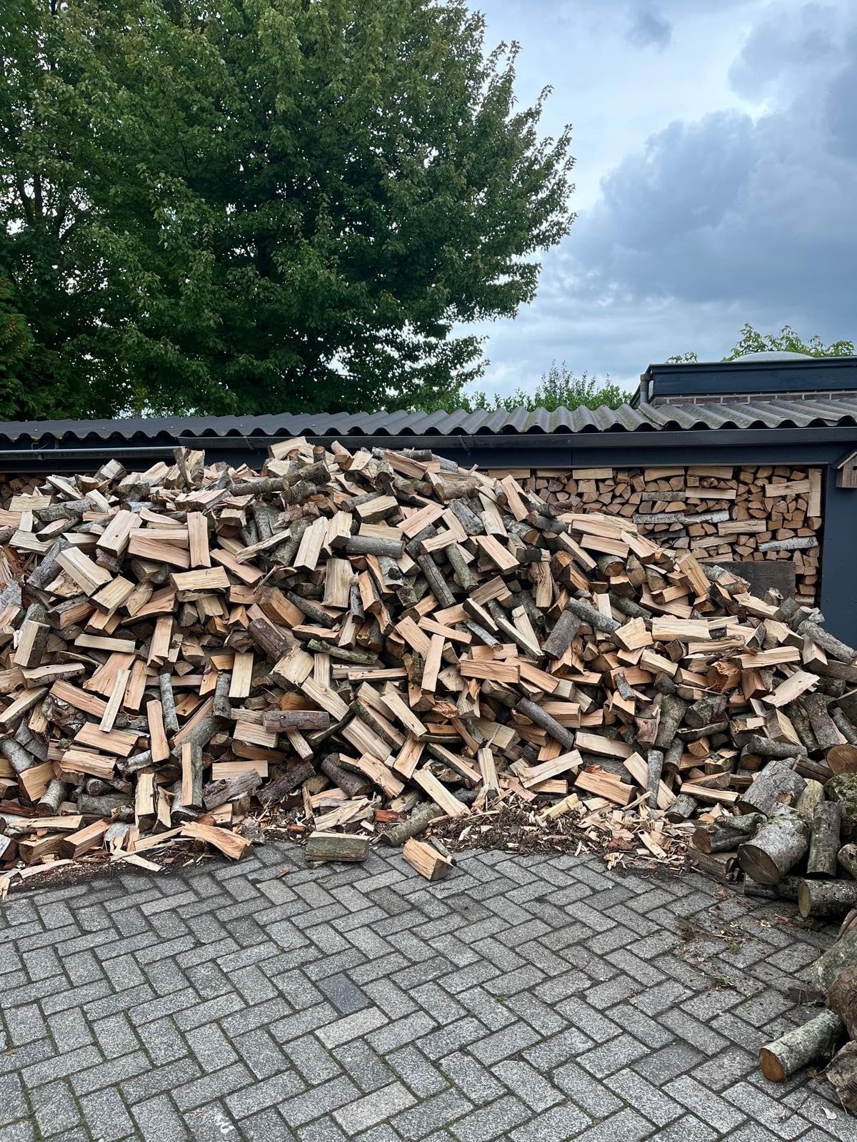 haardhout tekoop!, Tuin en Terras, Haardhout, 6 m³ of meer, Ophalen of Verzenden, Essenhout, Blokken