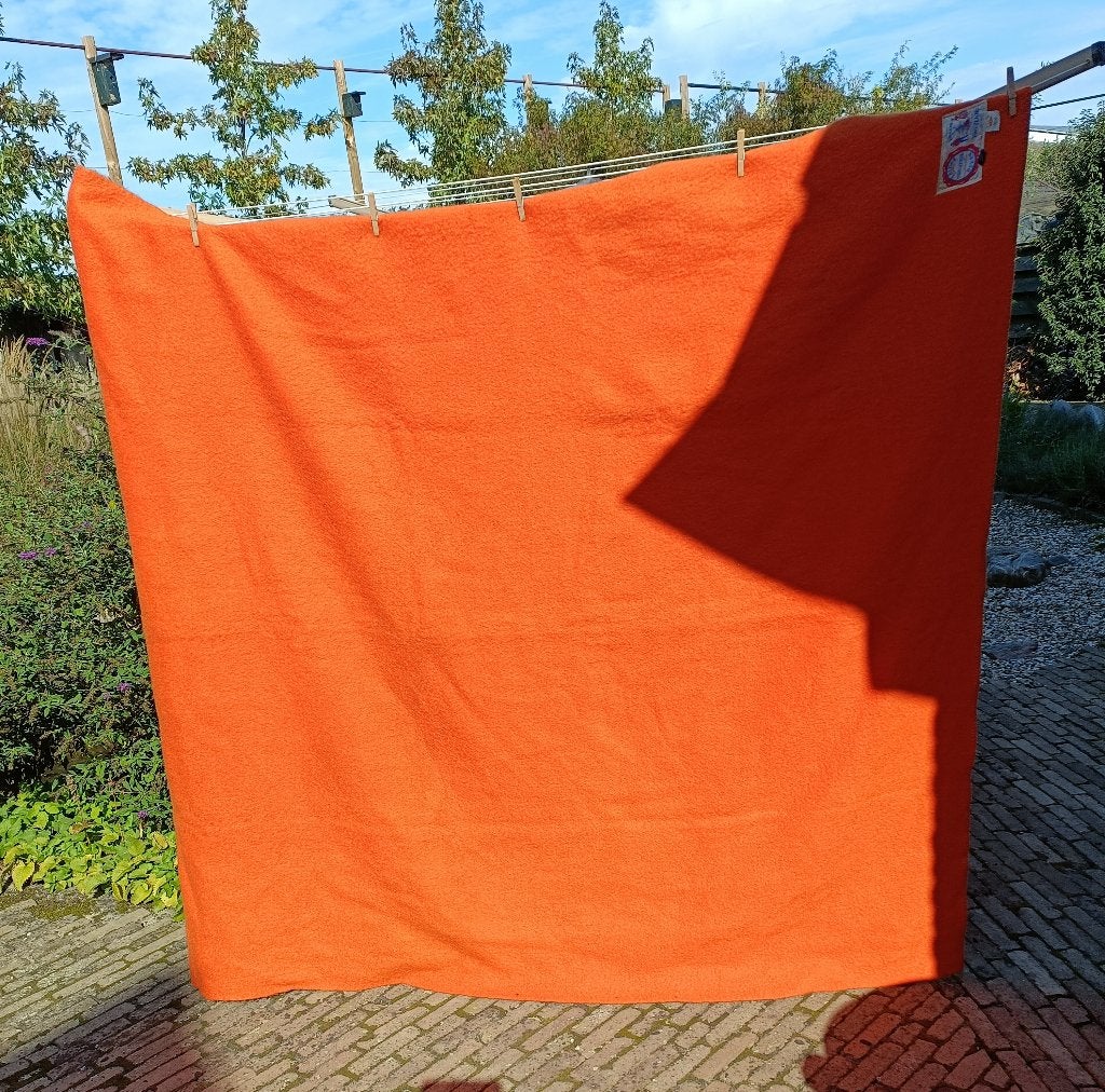 4 wollen dekens Sole Mio, Van Wijk ZIE OMSCHRIJVING (GK7), Gebruikt, Overige kleuren, Overige maten, Ophalen of Verzenden
