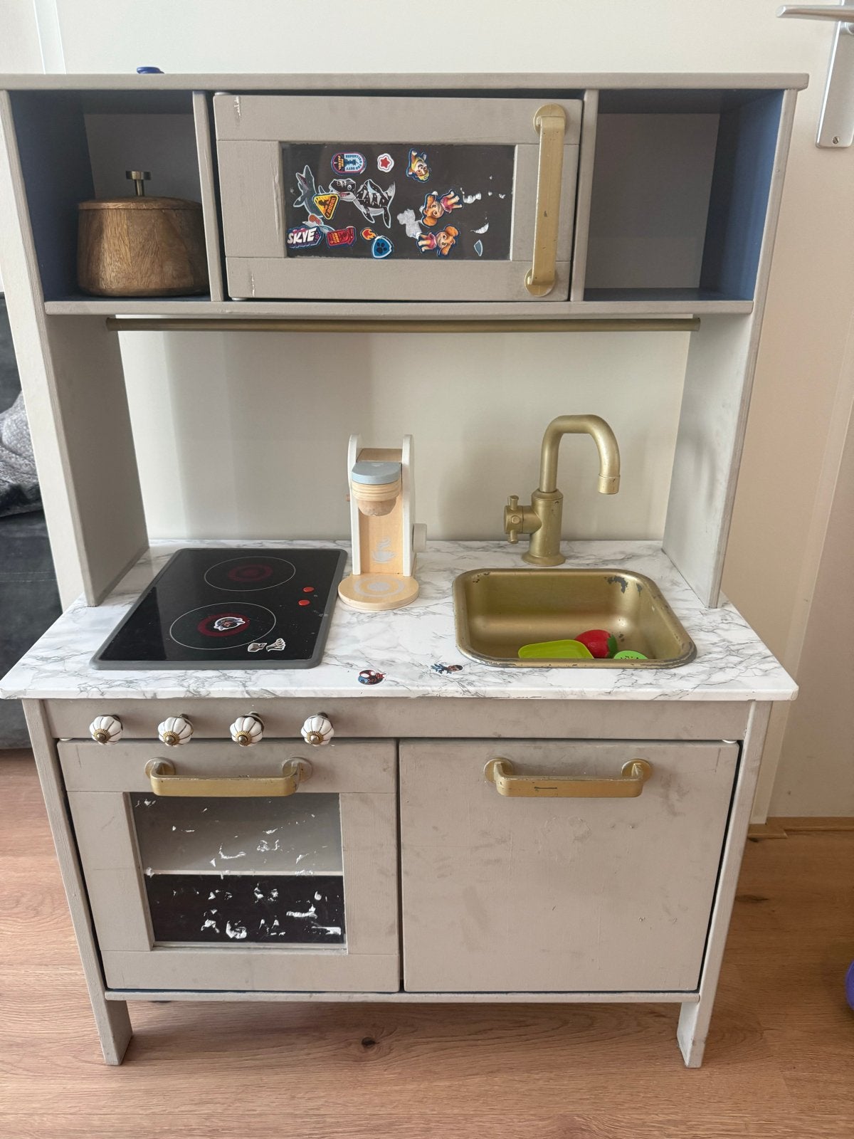 Speelkeuken met krijtbordfunctie ikea gepimt, Ophalen, Gebruikt, Hout, Speelkeuken