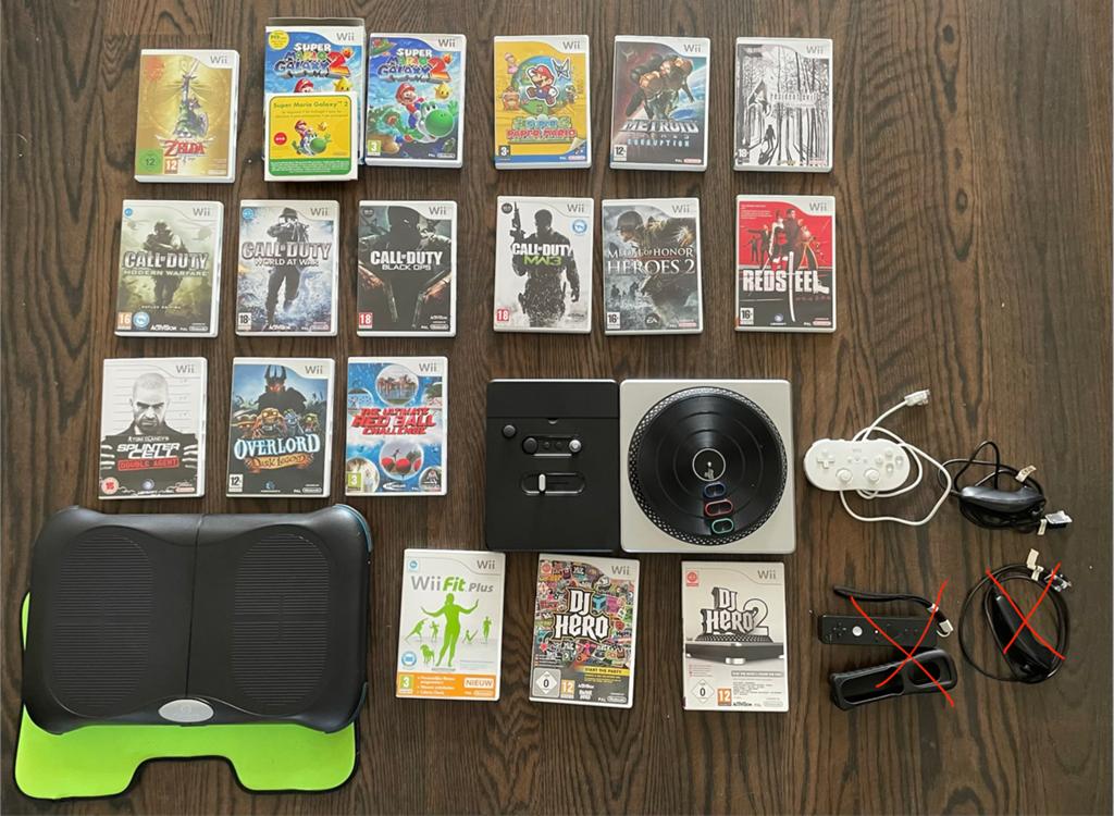 Diverse Nintendo Wii spellen en accessoires, Ophalen, Overige genres, 2 spelers, Zo goed als nieuw
