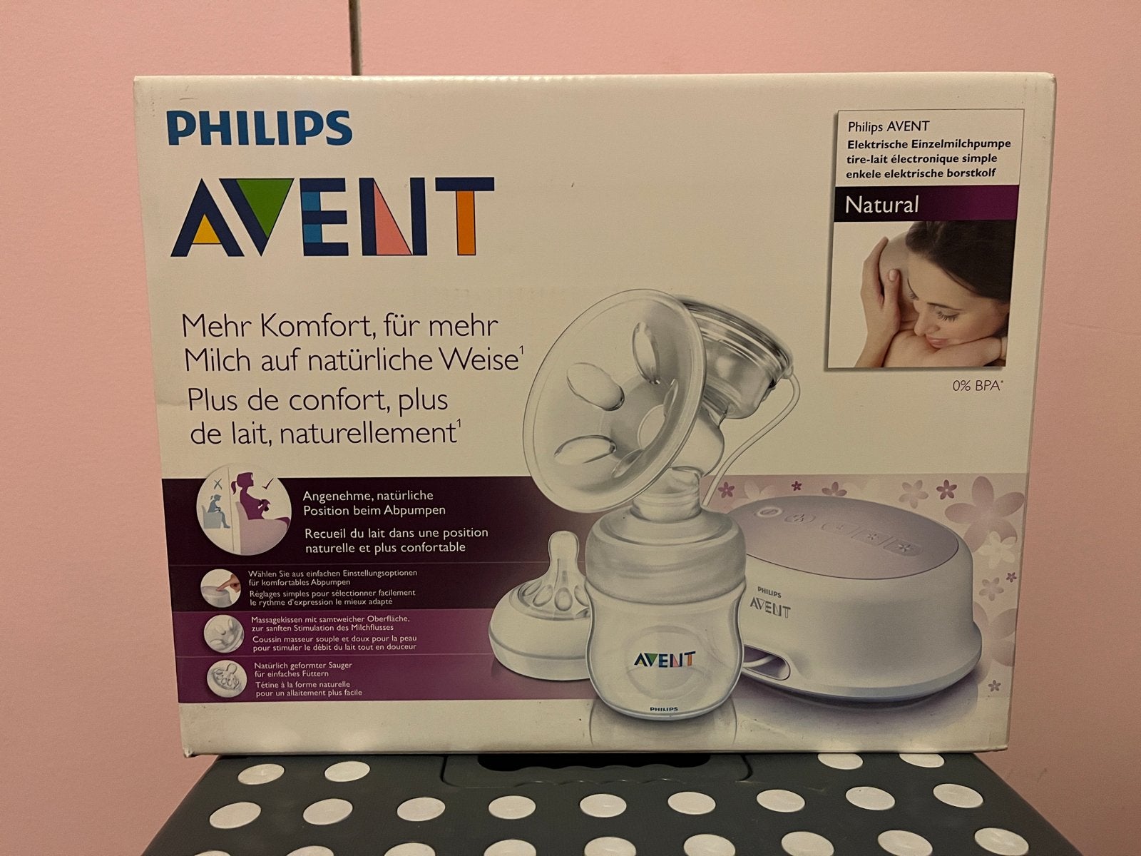 Philips Avent elektrische kolf - Natural, Ophalen of Verzenden, Zo goed als nieuw