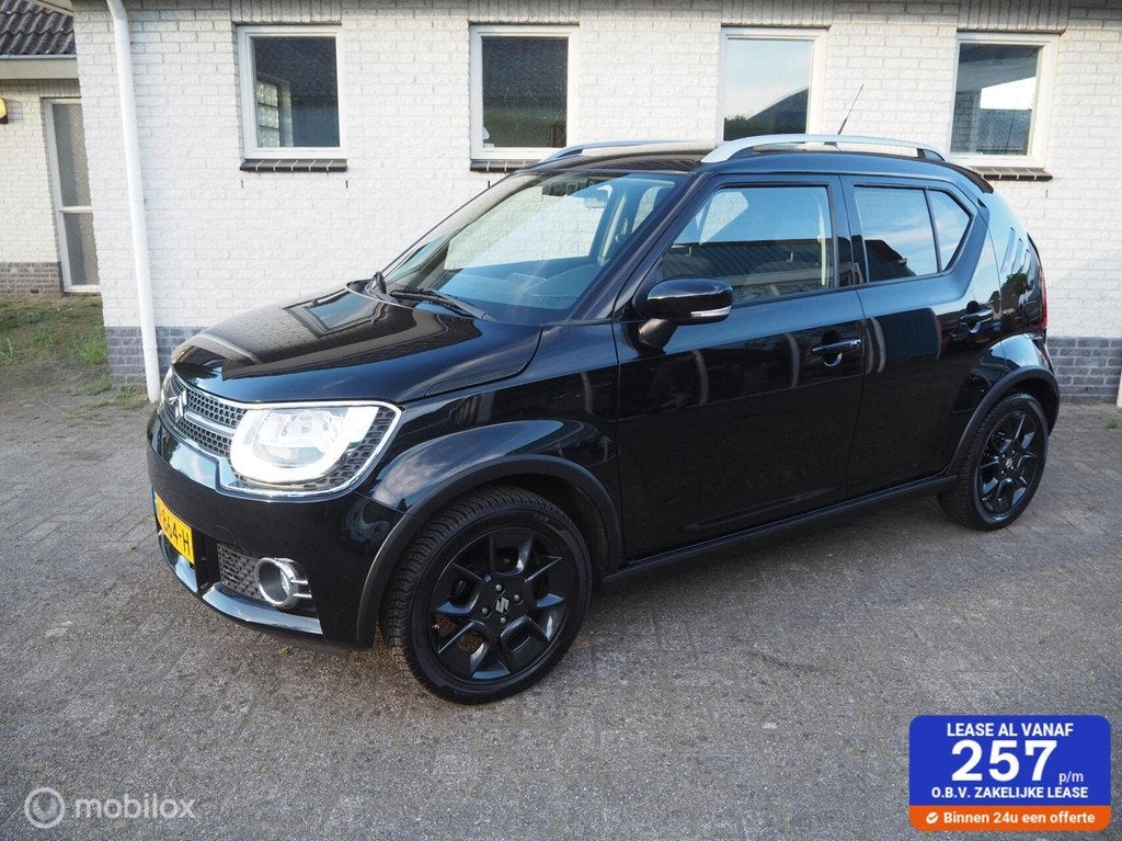 Suzuki Ignis 1.2 Stijl Automaat, Trekhaak, Stoelverwarming, Auto's, Gebruikt, 4 cilinders, Zwart, Origineel Nederlands