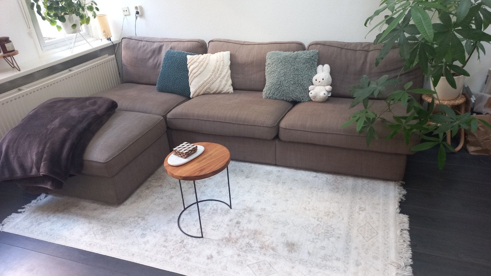 Modulaire taupe bank IKEA, Ophalen, Modern, Comfortabel, 250 tot 300 cm, Gebruikt