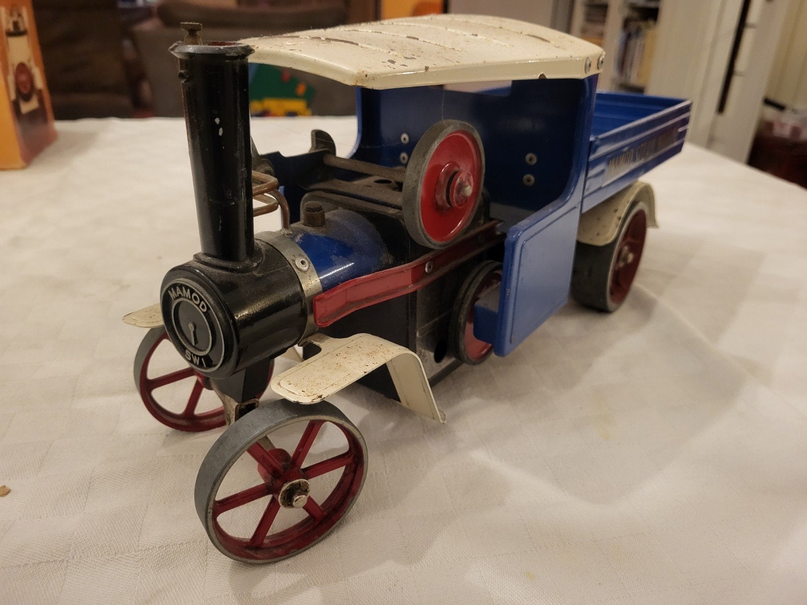 stoommachine stoomauto mamod, Verzenden, Gebruikt, Groter dan 1:32