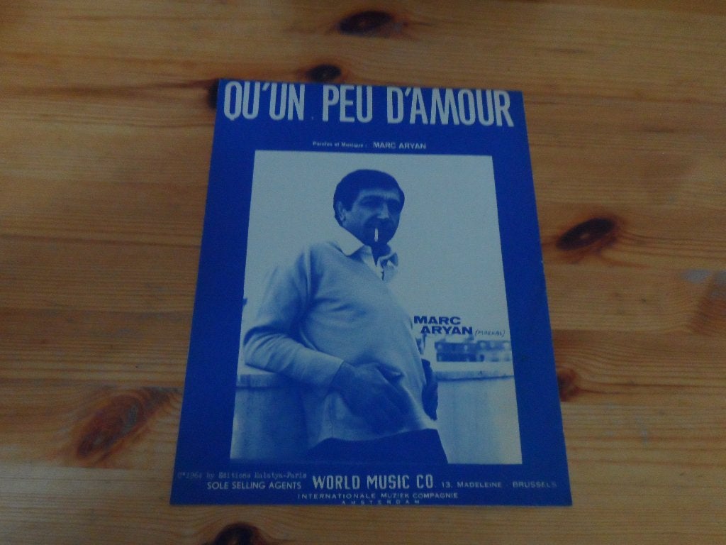 Marc aryan - qu'n peu d'amour, Gebruikt, Gitaar, Ophalen of Verzenden, Artiest of Componist
