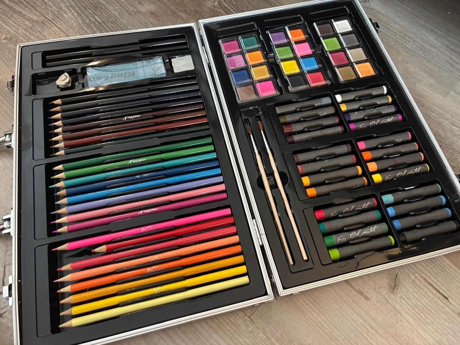 Complete tekenset in koffer, Ophalen of Verzenden, Gebruikt, Overige typen