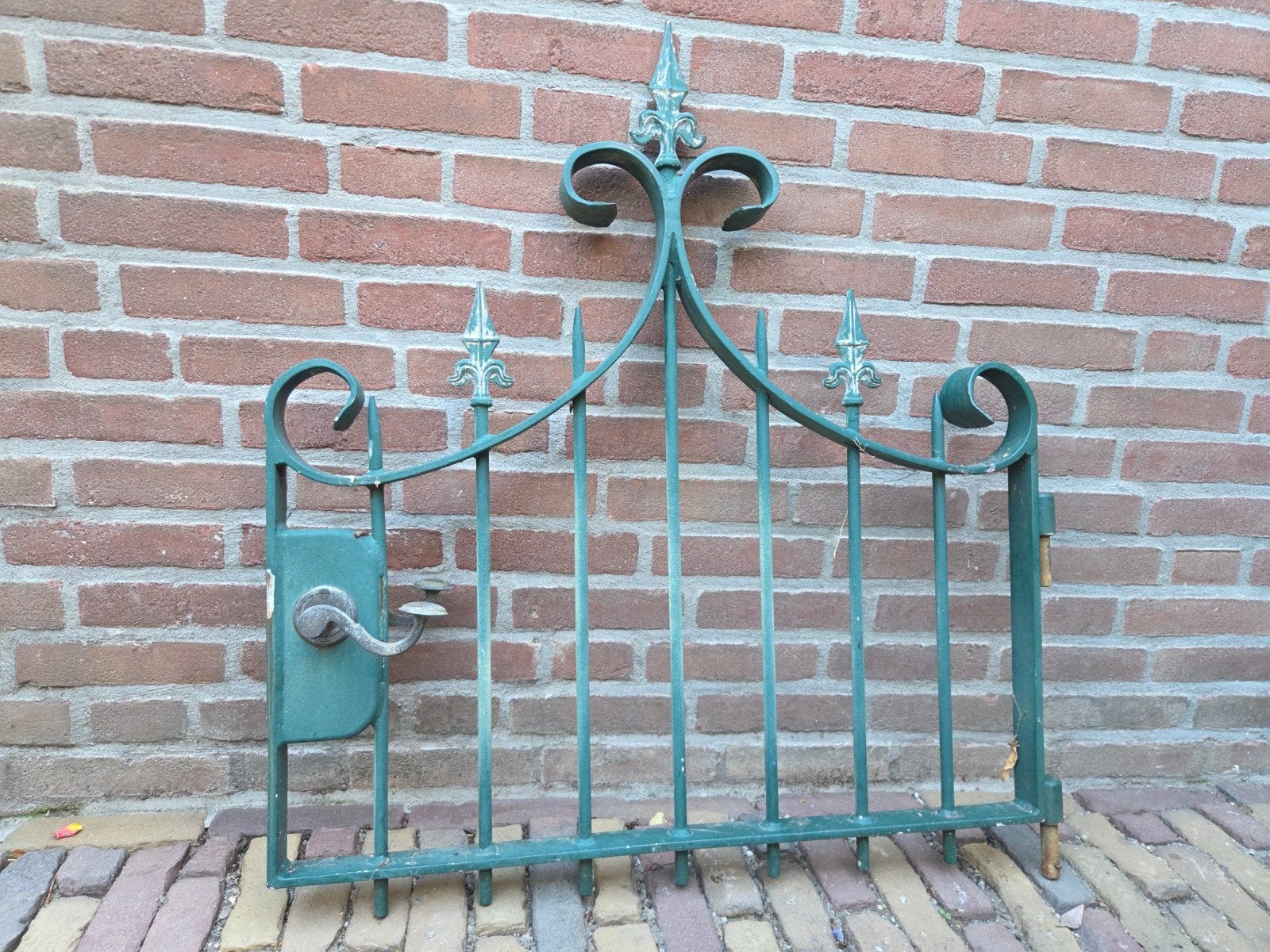 Mooie 3 delige smeedijzeren poort., Ophalen of Verzenden, Gebruikt