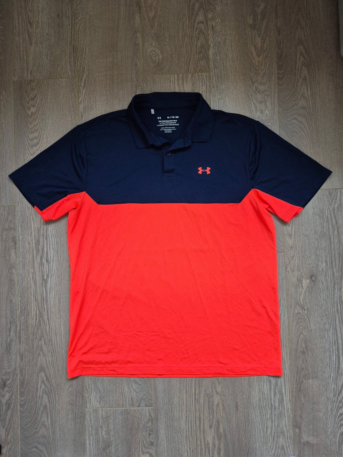 Under Armour Performance Golf Polo 2.0 Colorbloc * XL, Blauw, Under Armour, Maat 56/58 (XL), Ophalen of Verzenden