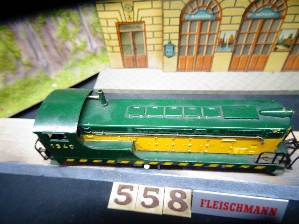 558=Fleischmann 1340 uit de U.S. bouwserie Marshall.  289, Gebruikt, Fleischmann, Ophalen of Verzenden, Gelijkstroom