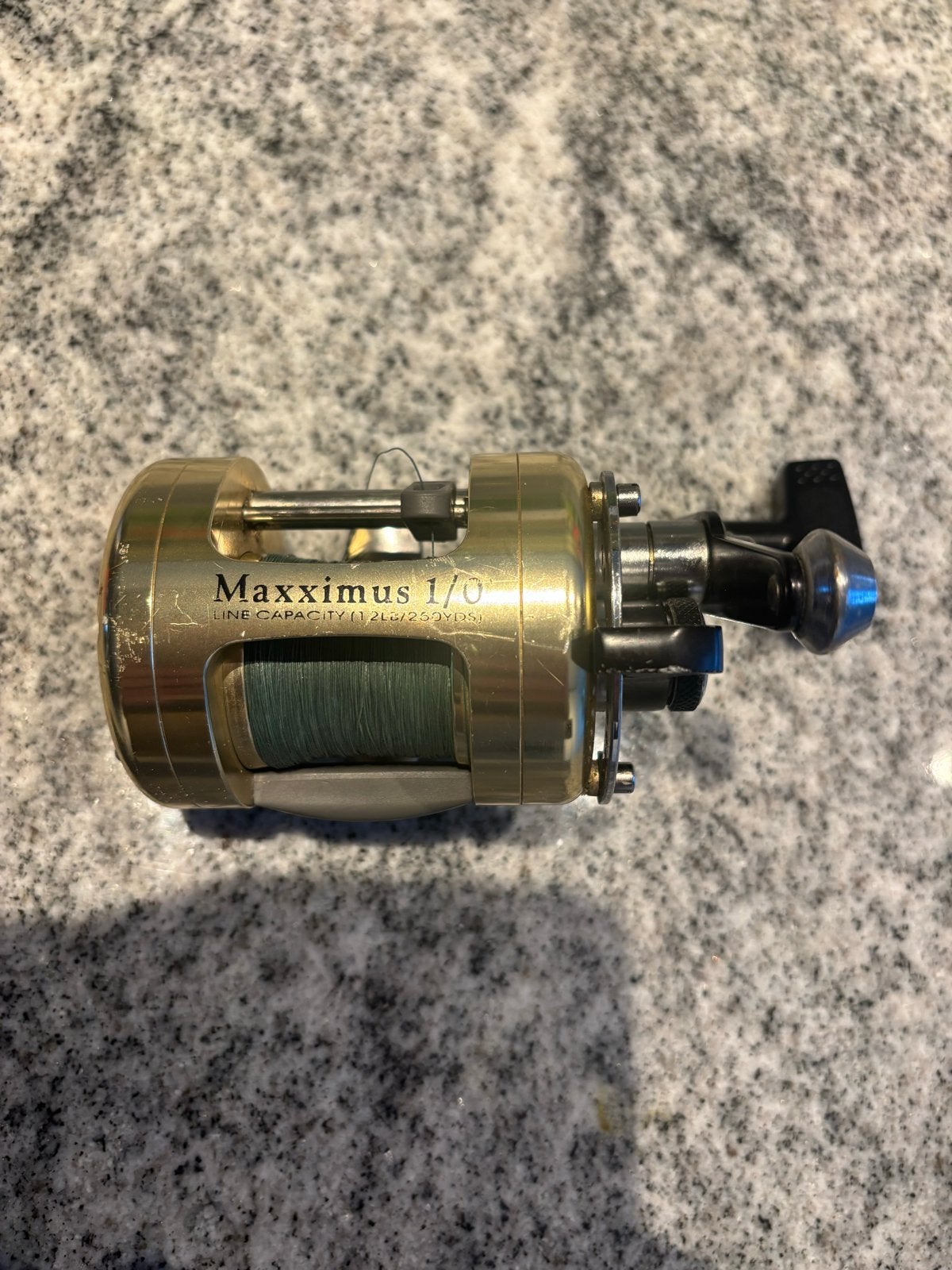 Fladen Maxximus 1/0 Reel - Meerval & Zeevissen, Watersport en Boten, Ophalen of Verzenden, Gebruikt, Molen