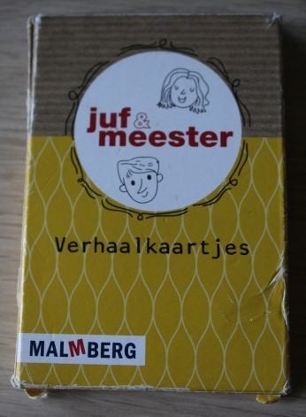 Verhaalkaartjes Juf&Meester, Vijf spelers of meer, Ophalen of Verzenden, Gebruikt, Malmberg