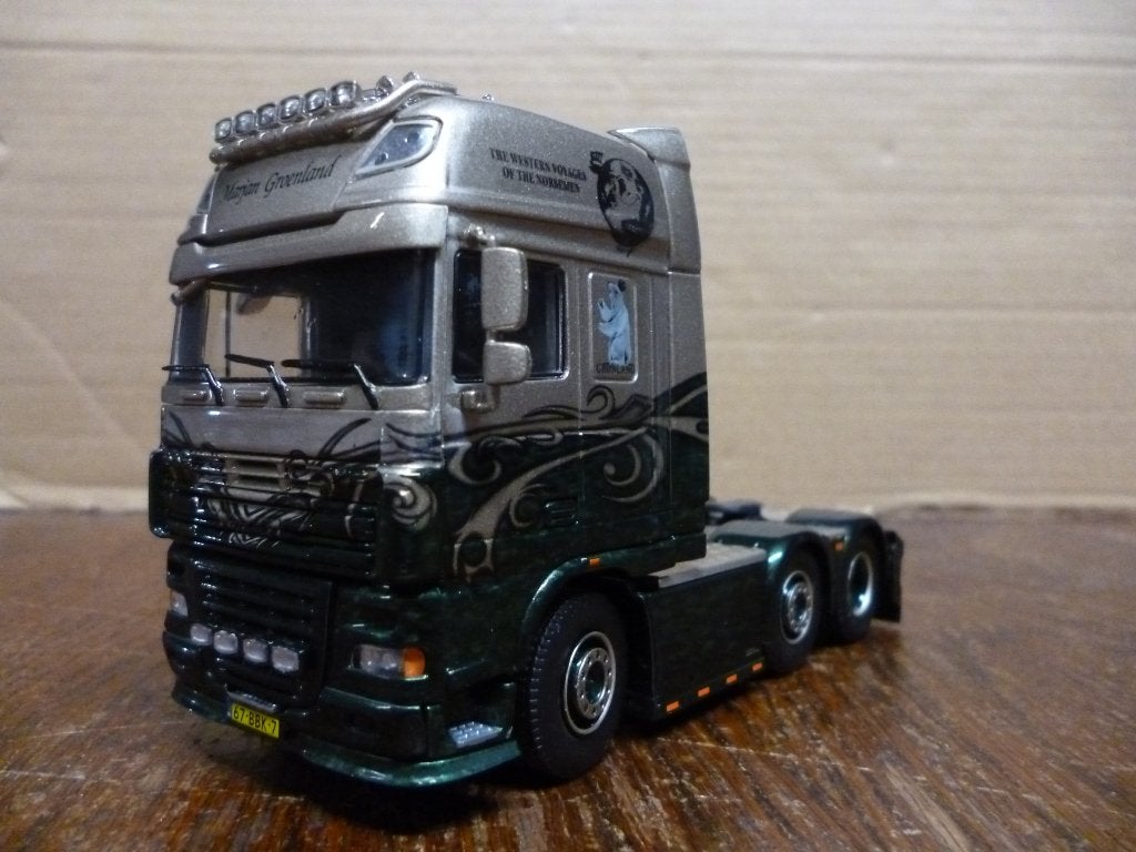 Tekno DAF XF 105 Marjan Groenland, Hobby en Vrije tijd, Modelauto's | 1:50, Ophalen of Verzenden, Zo goed als nieuw, Bus of Vrachtwagen