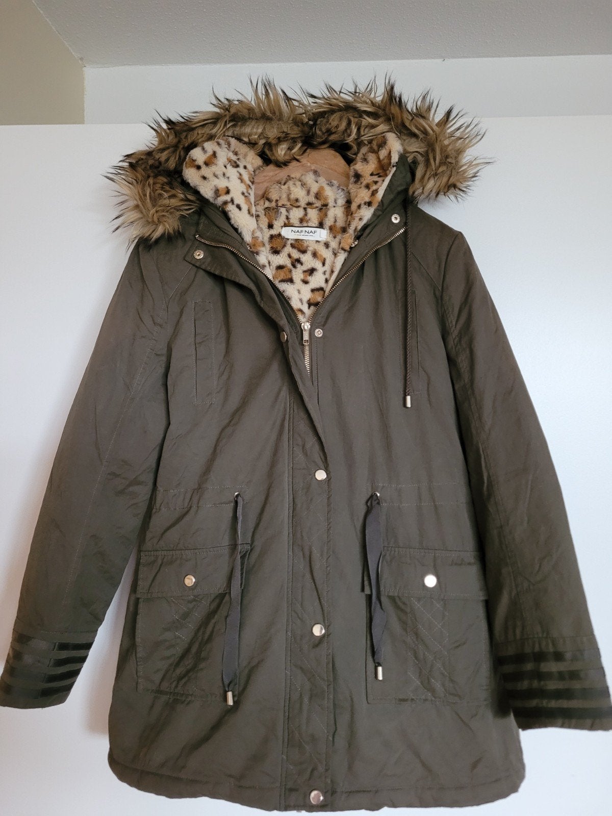 Winterjack/parka "NafNaf" mt 40, Kleding | Dames, Ophalen of Verzenden, Zo goed als nieuw, Maat 38/40 (M), Groen