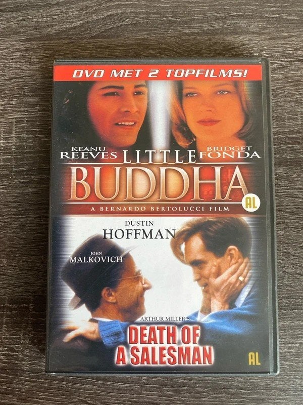 Little Buddha / Death of a Salesman DVD (2 films), Nederlands, Ophalen of Verzenden, Vanaf 6 jaar, Gebruikt