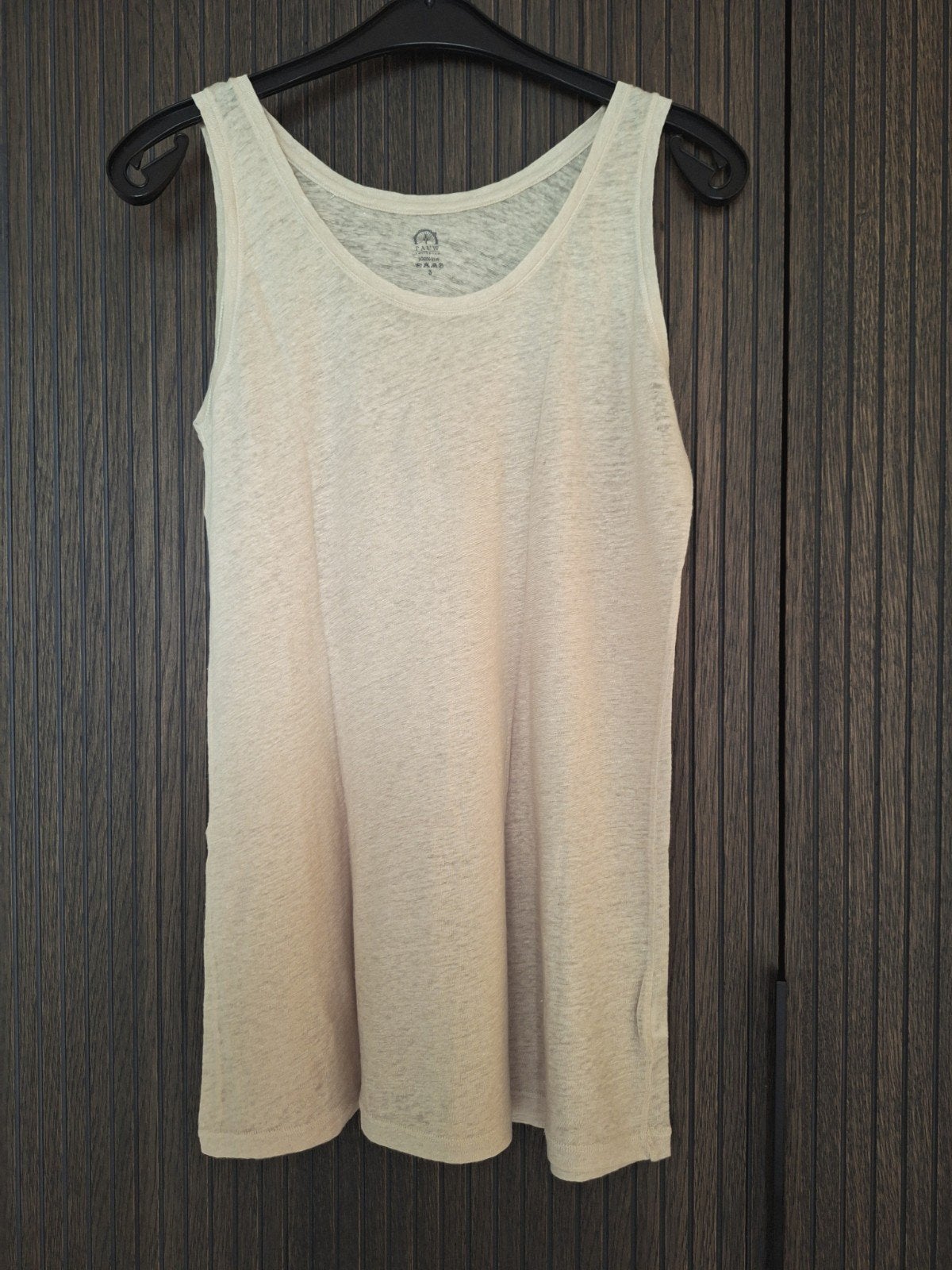 Pauw 100% Linnen Hemd Top Beige Camel Maat 3, Maat 38/40 (M), Beige, Pauw, Ophalen of Verzenden