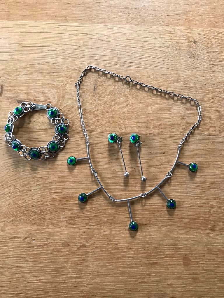 Sieradenset, Sieraden, Tassen en Uiterlijk, Kettingen, Ophalen of Verzenden, Gebruikt, Overige materialen