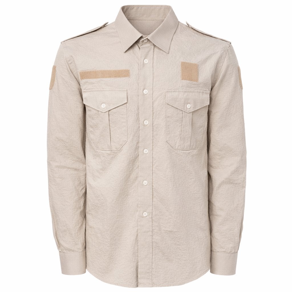 Gezocht: Dessert/khaki overhemd/shirt missiegebieden, Verzenden, Marechaussee, Nederland, Kleding of Schoenen