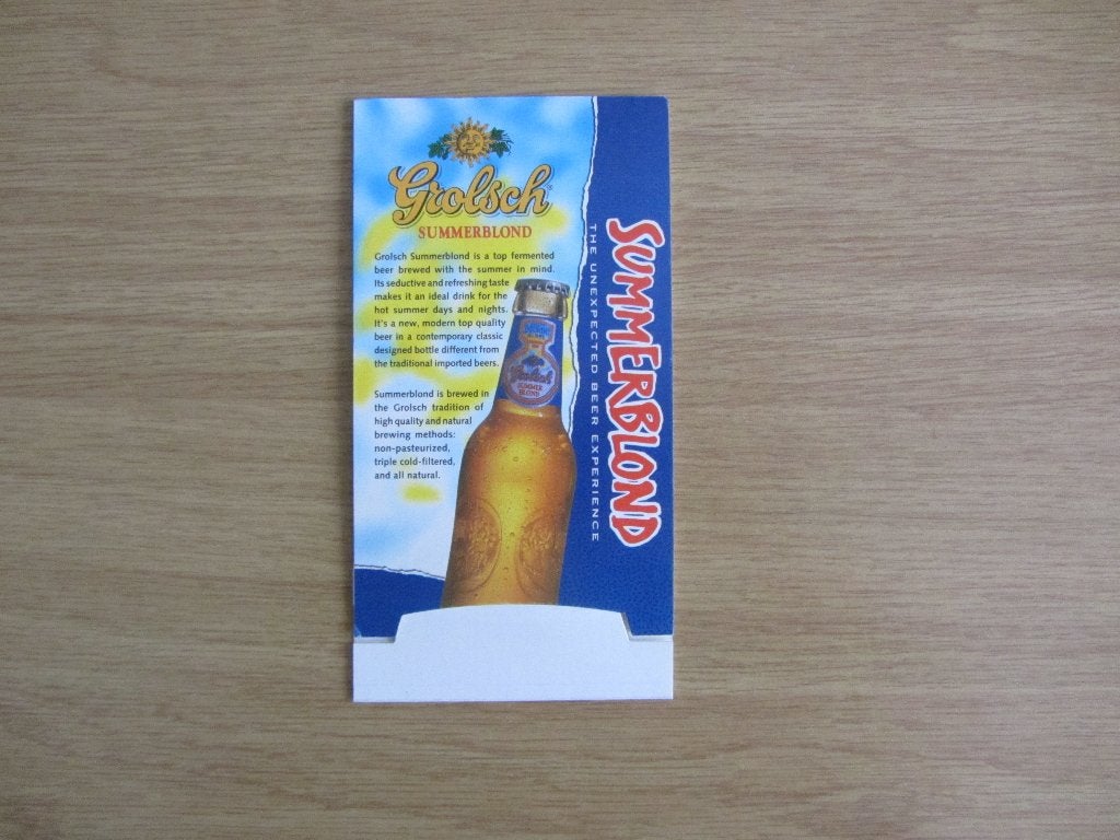 grolsch tafelstandaard - summerblond, Ophalen of Verzenden, Zo goed als nieuw, Grolsch