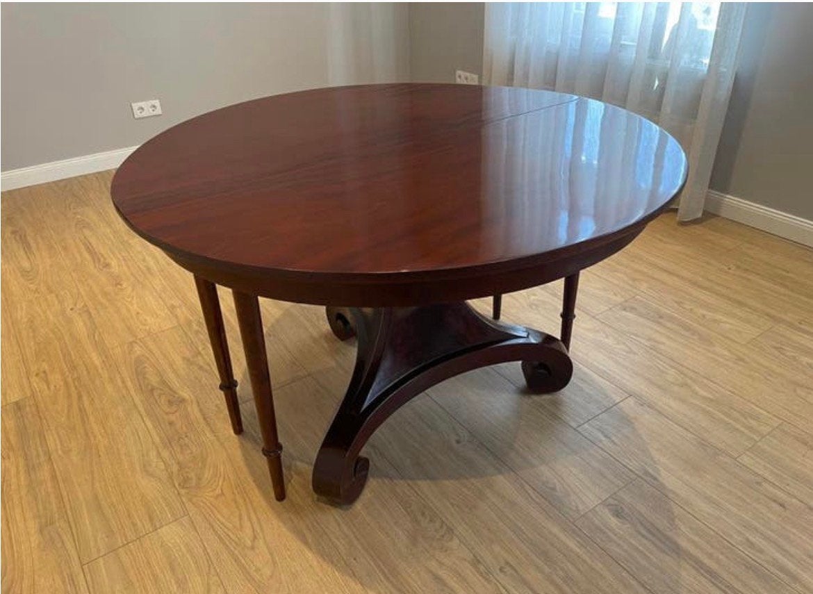 Coulissen tafel eettafel ovale grote tafel, Antiek en Kunst, Antiek | Meubels | Tafels, Ophalen