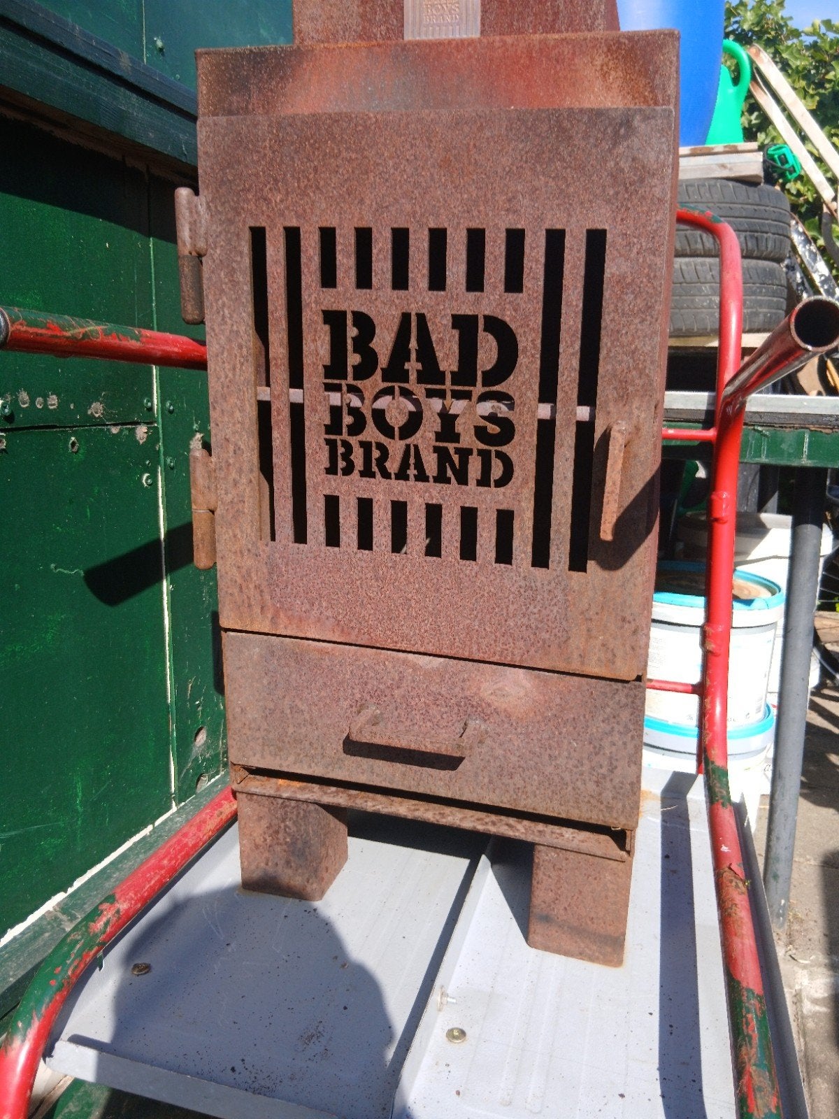 Bad Boys Brand Vuurton - Robuuste Tuinhaard, Tuin en Terras, Vuurkorven, Ophalen, Zo goed als nieuw, Vuurton