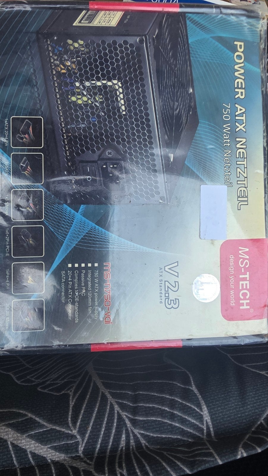 Krachtige PSU voor een game pc MS-Tech MS-N750-VAL, Computers en Software, Pc- en Netwerkkabels, Nieuw, Ophalen of Verzenden