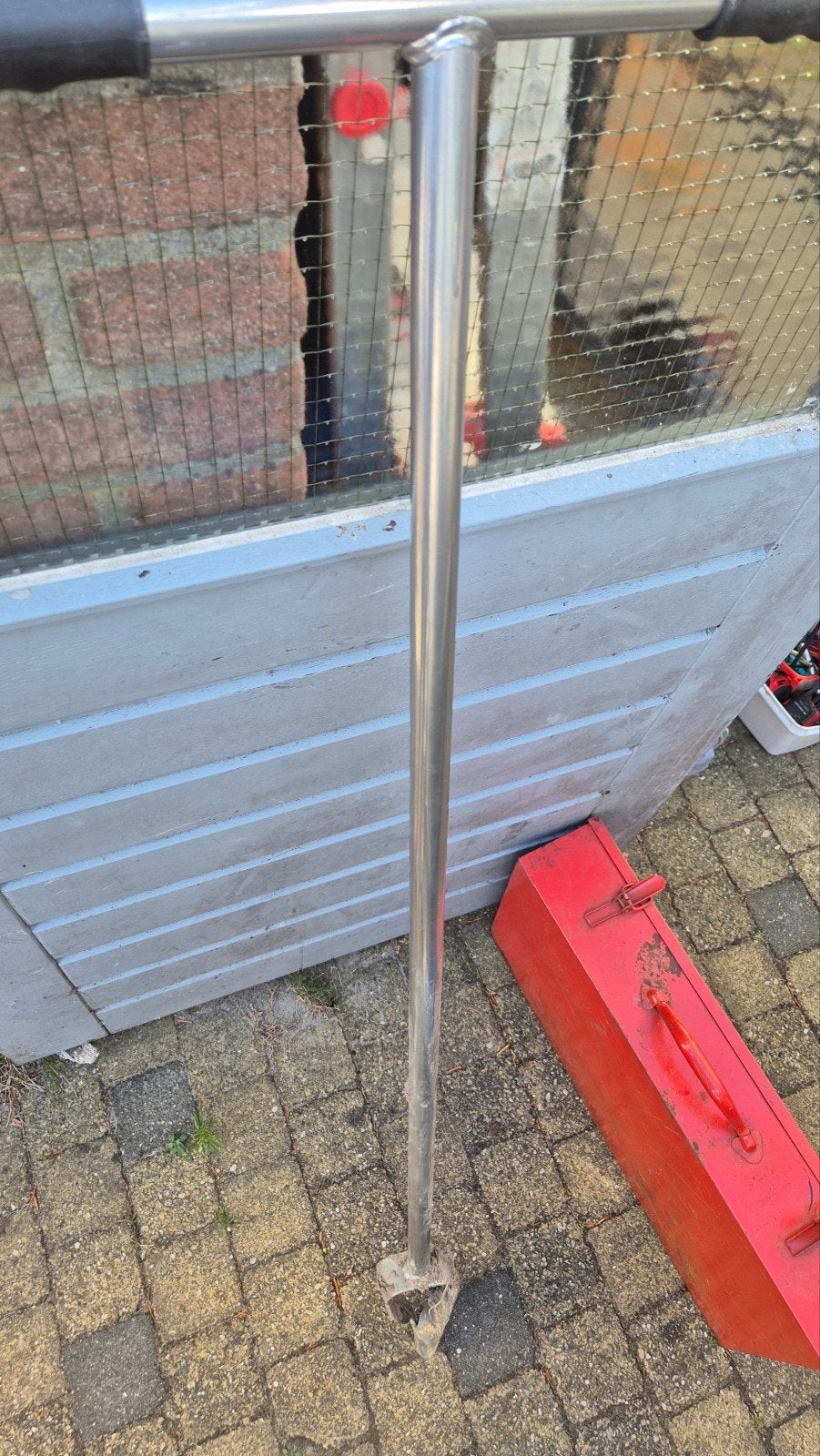 Palenboor 10cm - Handige grondboor voor palen, Ophalen, Gebruikt, Overige typen
