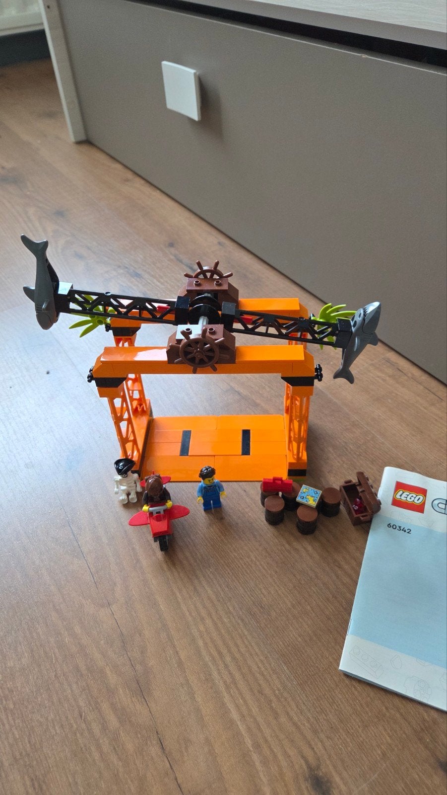Lego city stunt moter motor set compleet 60342, City, Lego, Ophalen of Verzenden, Zo goed als nieuw