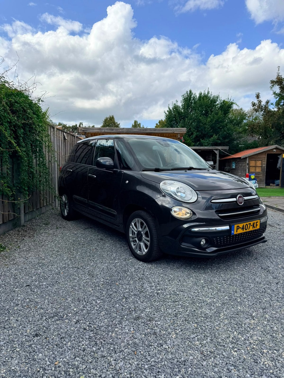 Fiat 500L Twinair Turbo Eco 105pk 2018 Grijs zeer luxe, Auto's, Handgeschakeld, Particulier, 1000 kg, 104 pk