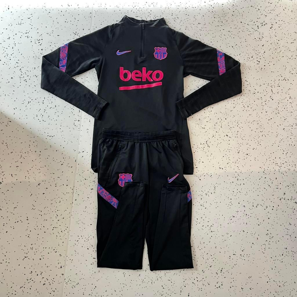 FC Barcelona Trainingspak Maat XS Authentiek, Sport en Fitness, Voetbal, Maat XS of kleiner, Ophalen of Verzenden, Zo goed als nieuw