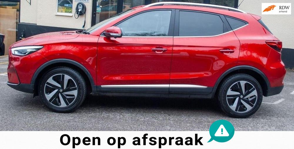 MG MG ZS EV EV Long Range Luxury 70 kWh PANODAK LEER NAVI, Auto's, Gebruikt, Zwart, 156 pk, ZS