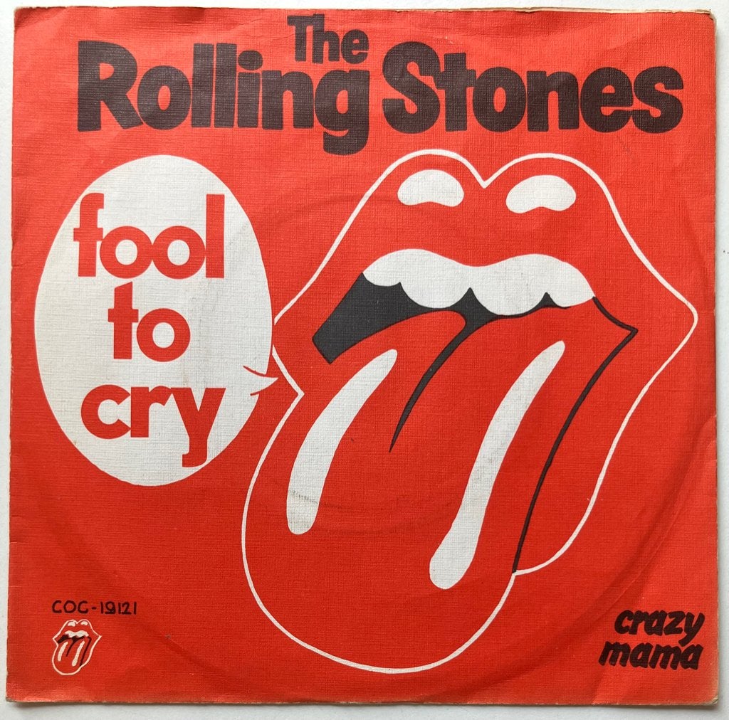 H20 rolling stones Fool to cry HOL76 €15, Cd's en Dvd's, Gebruikt, 7 inch, Ophalen of Verzenden, Beschermende buitenhoes