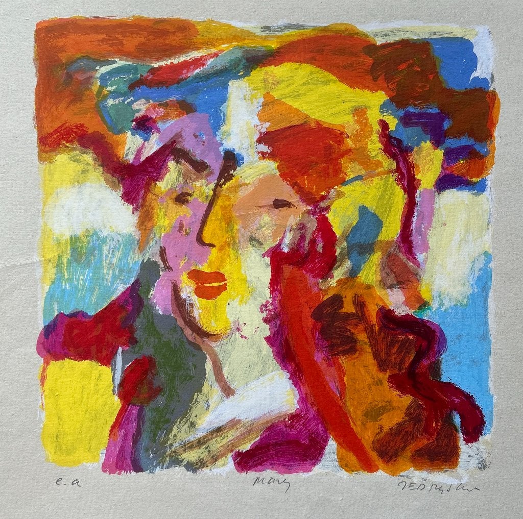 Zeefdruk Marta Jedrysko - Mary, Genummerd, Verzenden, Zeefdruk