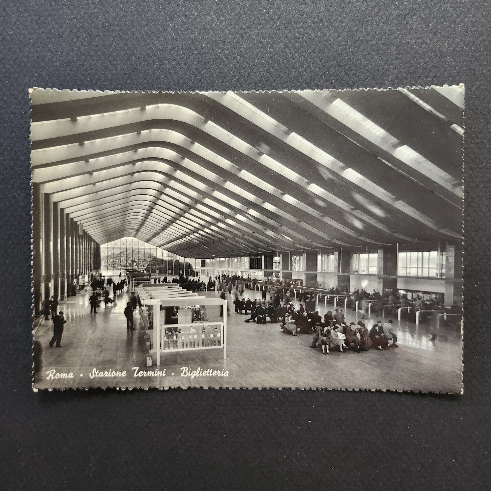 Oude Ansichtkaart Rome Stazione Termini - Billetteria, Verzamelen, Ansichtkaarten | Buitenland, Verzenden, Italië
