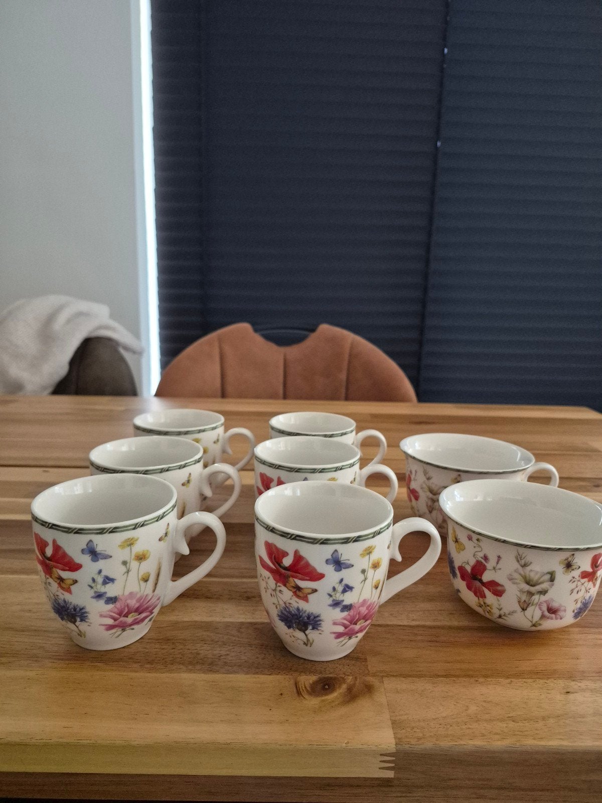 6x koffiemok & 2x theemok | Janneke Brinkman, Overige merken, Ophalen of Verzenden, Zo goed als nieuw, Overige stijlen