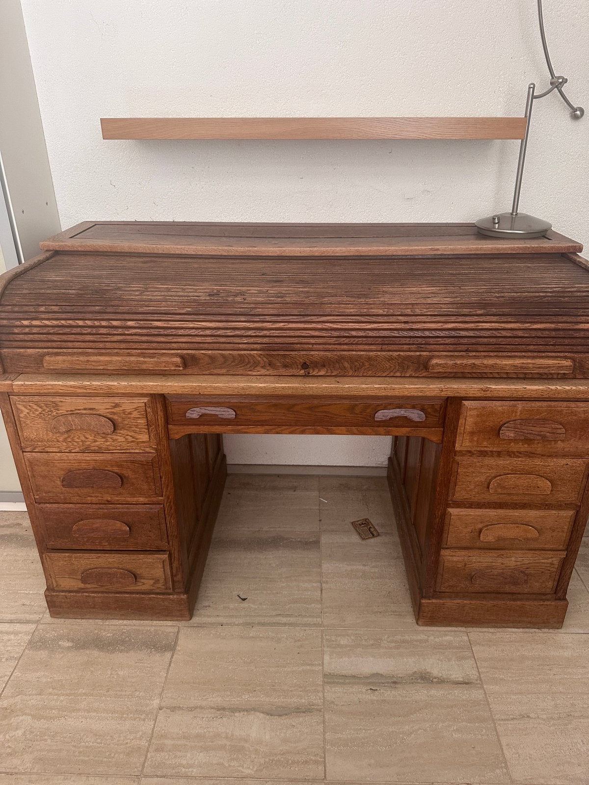 Prachtige secretaire van massief hout, Antiek en Kunst, Ophalen
