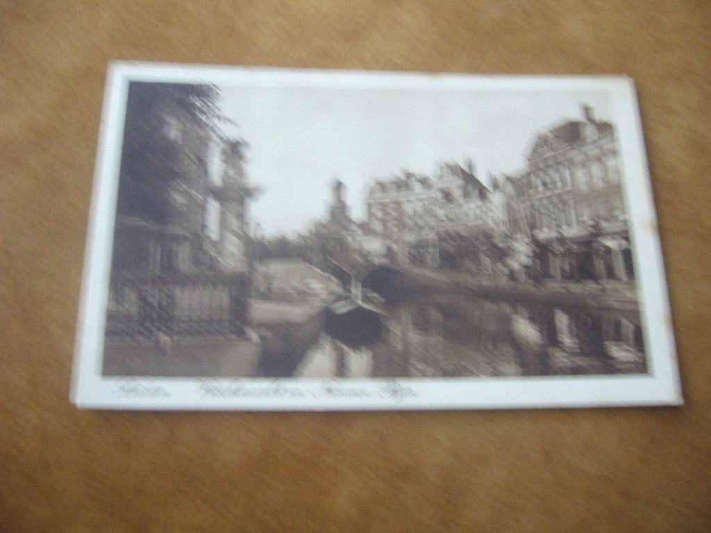 LEIDEN  =  VISCHMARKT EN NIEUWE RIJN   1926, Ophalen of Verzenden, 1920 tot 1940, Gelopen, Zuid-Holland