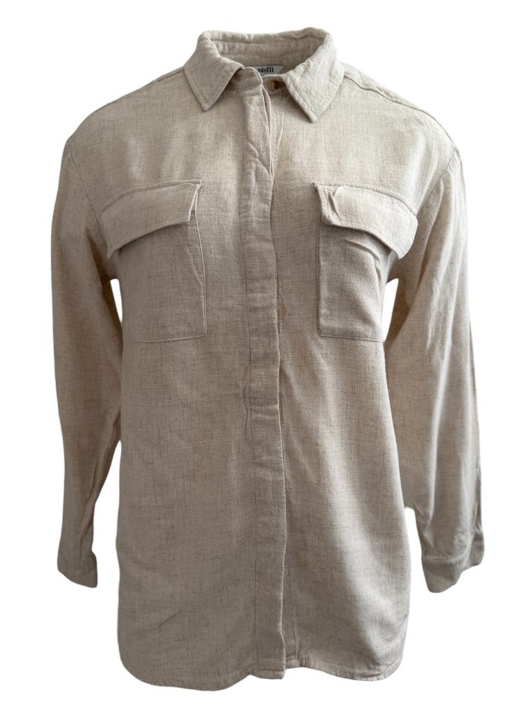 MbyM blouse S, Maat 38/40 (M), Beige, Ophalen of Verzenden, Zo goed als nieuw