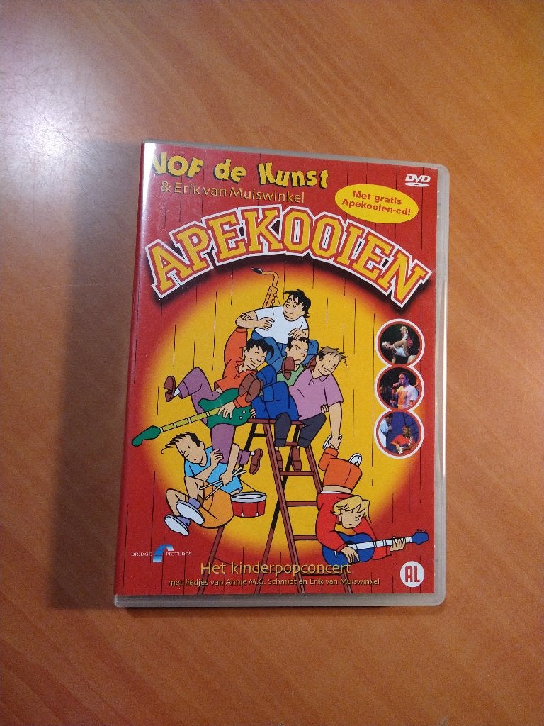 DVD Vof De Kunst. Apekooien + Erik van Muiswinkel, Cd's en Dvd's, Alle leeftijden, Ophalen of Verzenden, Zo goed als nieuw