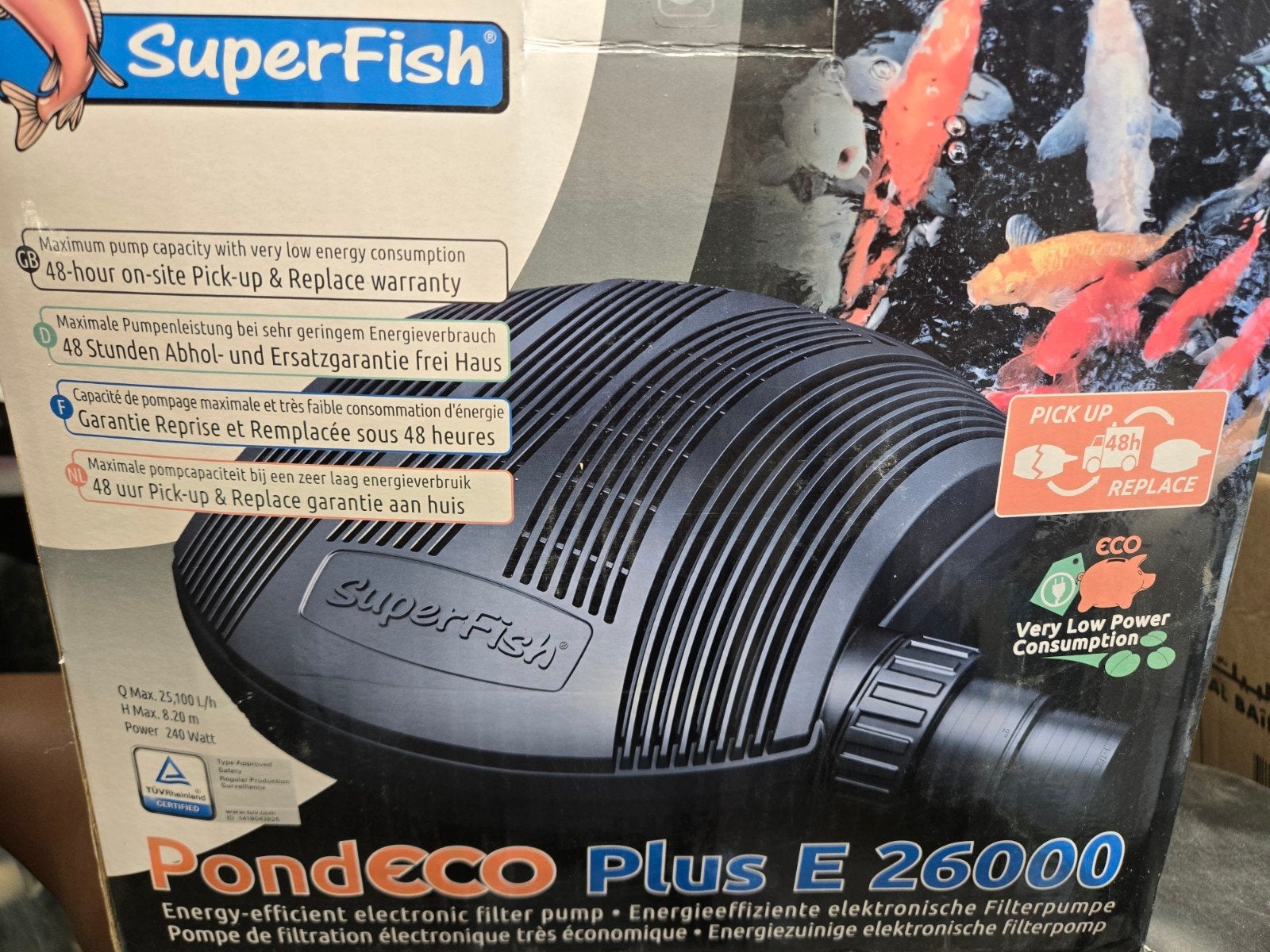 SuperFish Pondéco Plus E 26000 vijverpomp, Ophalen of Verzenden, Nieuw, Vijverpomp