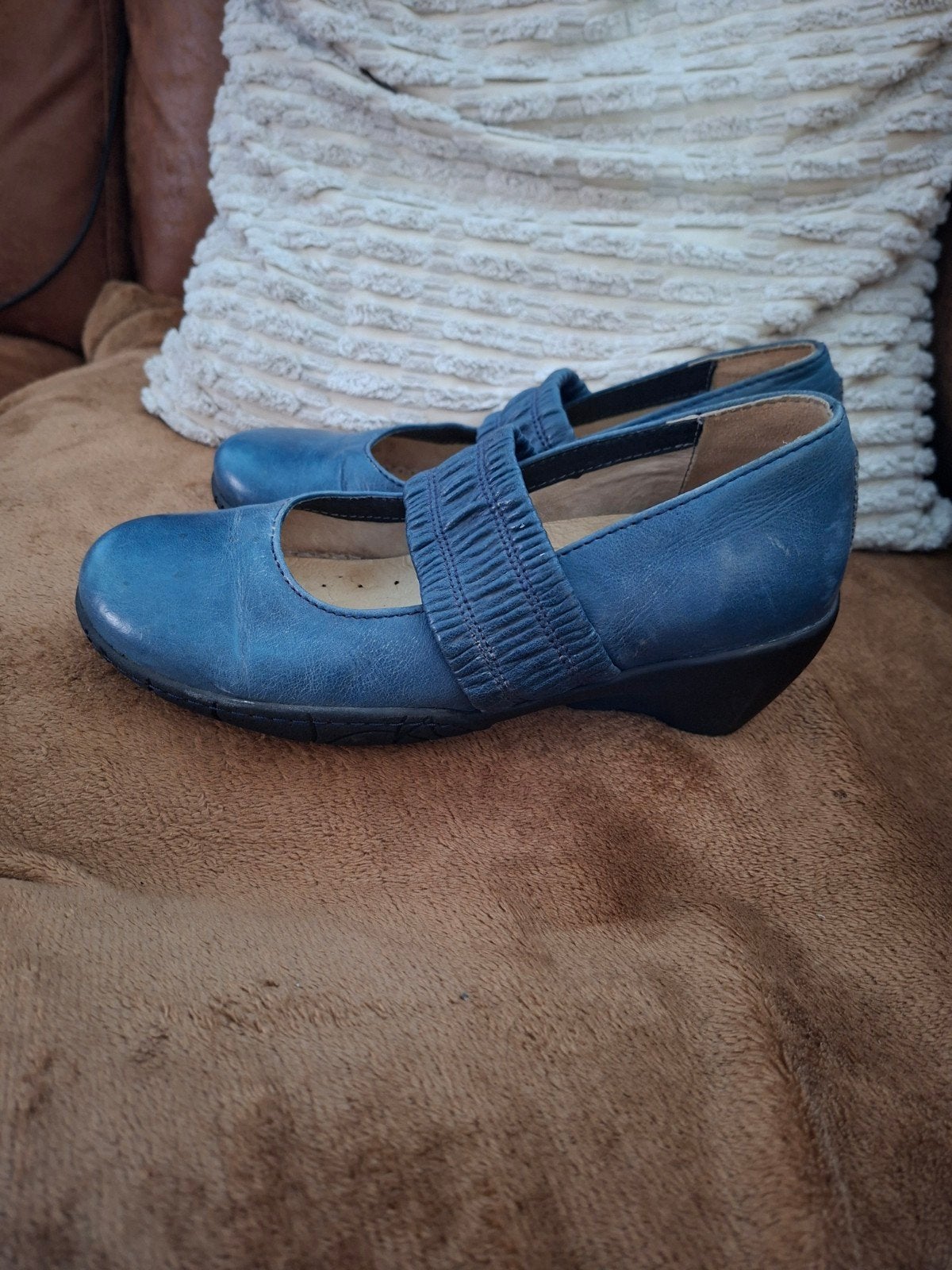 🛑 Wolky mary-jane dames schoenen maat 37, Wolky, Blauw, Zo goed als nieuw, Sandalen of Muiltjes
