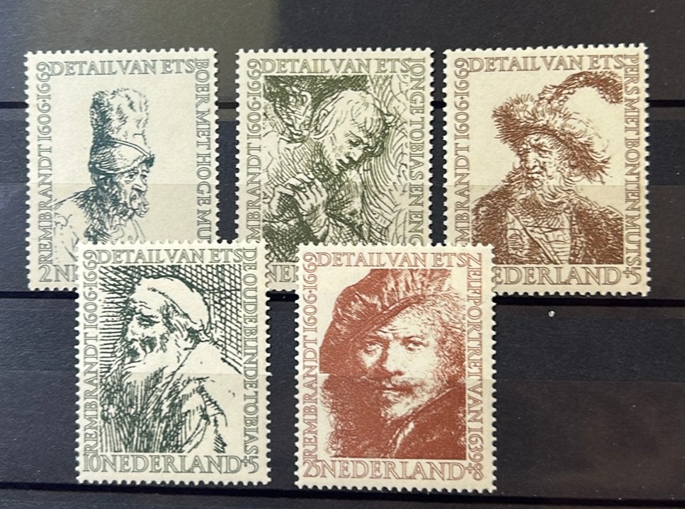 Zomerserie 1956 postfris.  Rembrandt, Verzenden, Na 1940, Postfris