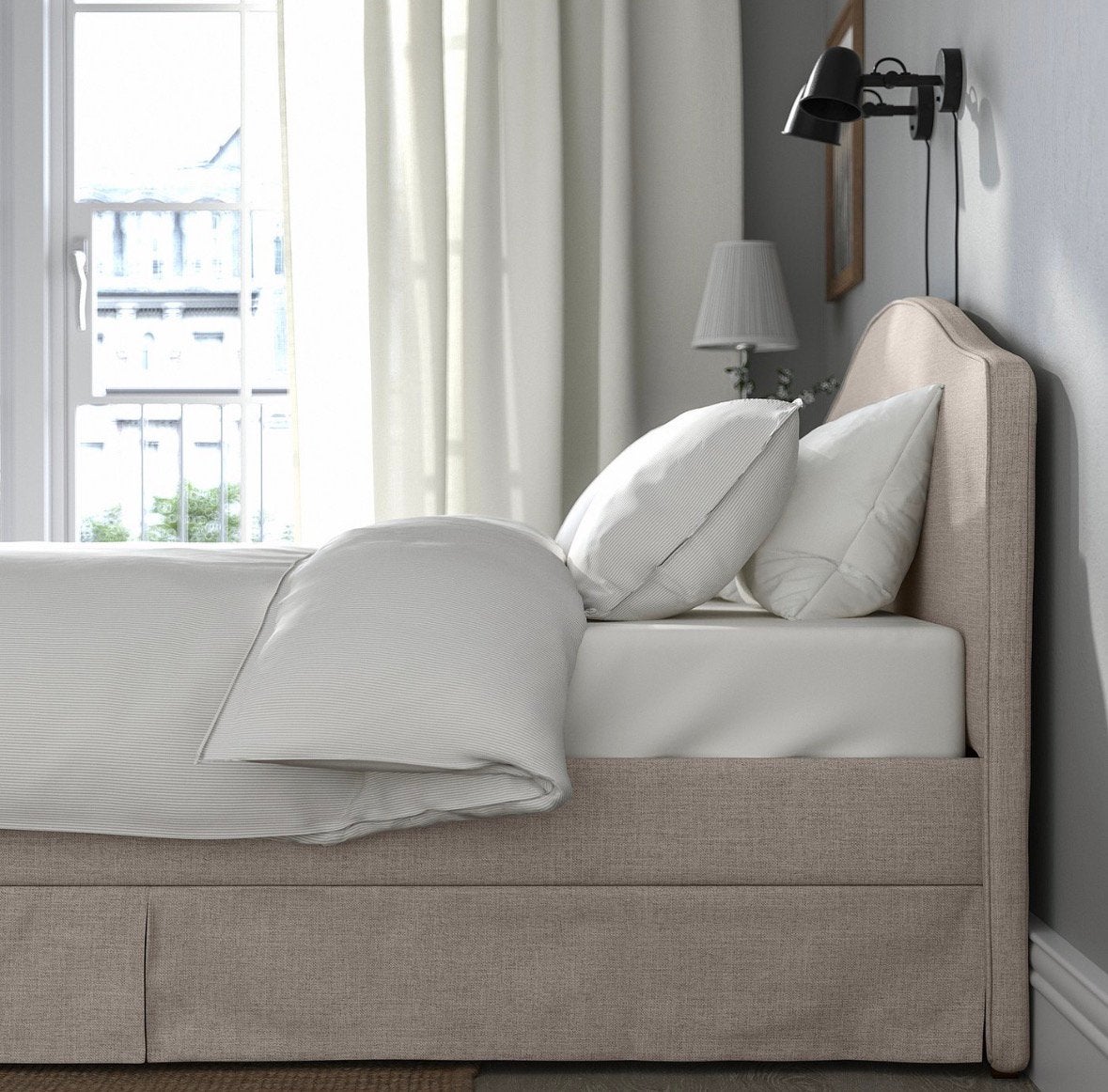 Tweepersoonsbed Ramnefjall 180x200, Ophalen, Tweepersoons, Zo goed als nieuw, 180 cm