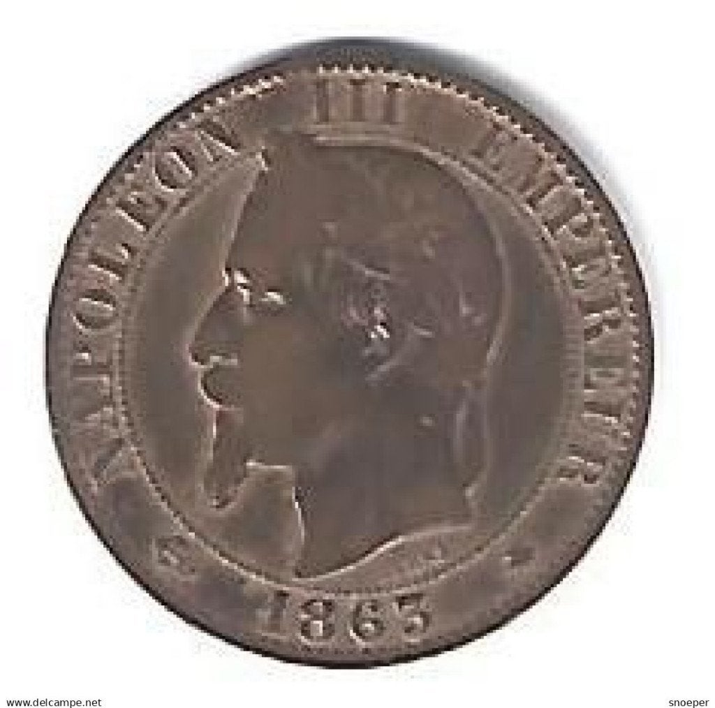 france 5 centiemes 1863 A km797.1 vf, Verzenden, Frankrijk, Losse munt