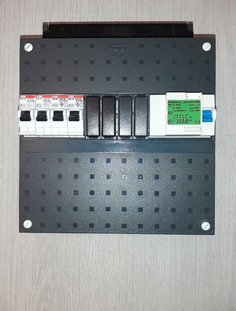 ABB Groepenkast 3 Fase (1 dinrailkast), Doe-het-zelf en Verbouw, Elektra en Kabels, Ophalen of Verzenden, Gebruikt, ABB, Groepenkast