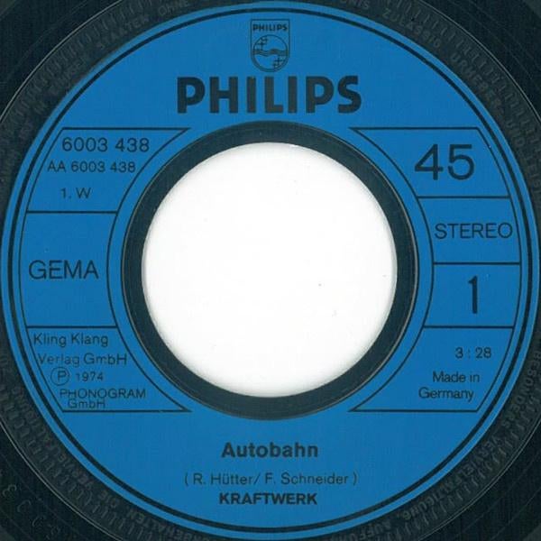 Kraftwerk 7" Autobahn ( 1974 ), Cd's en Dvd's, Vinyl | Rock, Gebruikt, Poprock, 7 inch, Ophalen of Verzenden