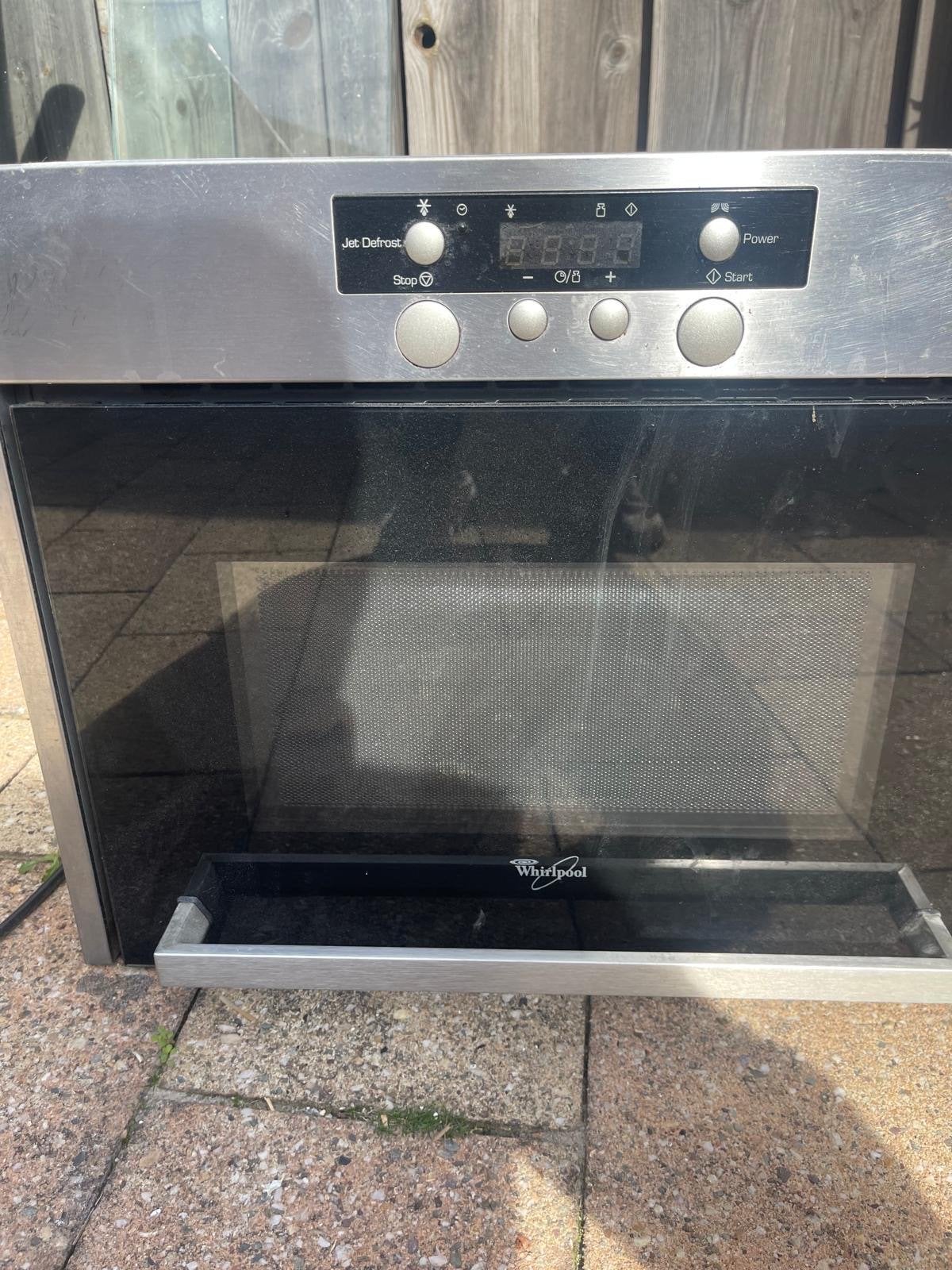 Whirlpool AMW 452/IX Inbouw Magnetron, Ophalen, Gebruikt, Magnetron, Inbouw