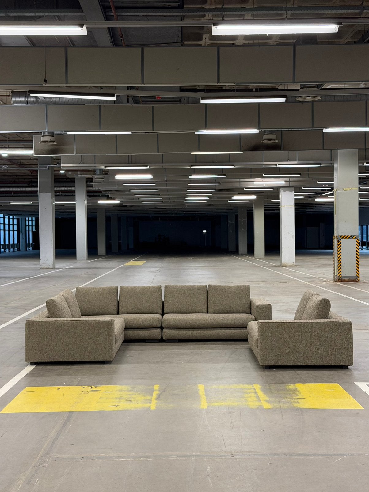 Minotti Hamilton Bank | Modulair | NIEUWSTAAT + Garantie, Hoekbank, 300 cm of meer, Ophalen of Verzenden, Zo goed als nieuw
