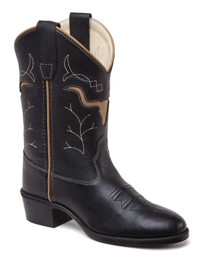 Kinder western cowboy laarzen echt leder zwart, Meisje, Schoenen, Nieuw, Ophalen of Verzenden