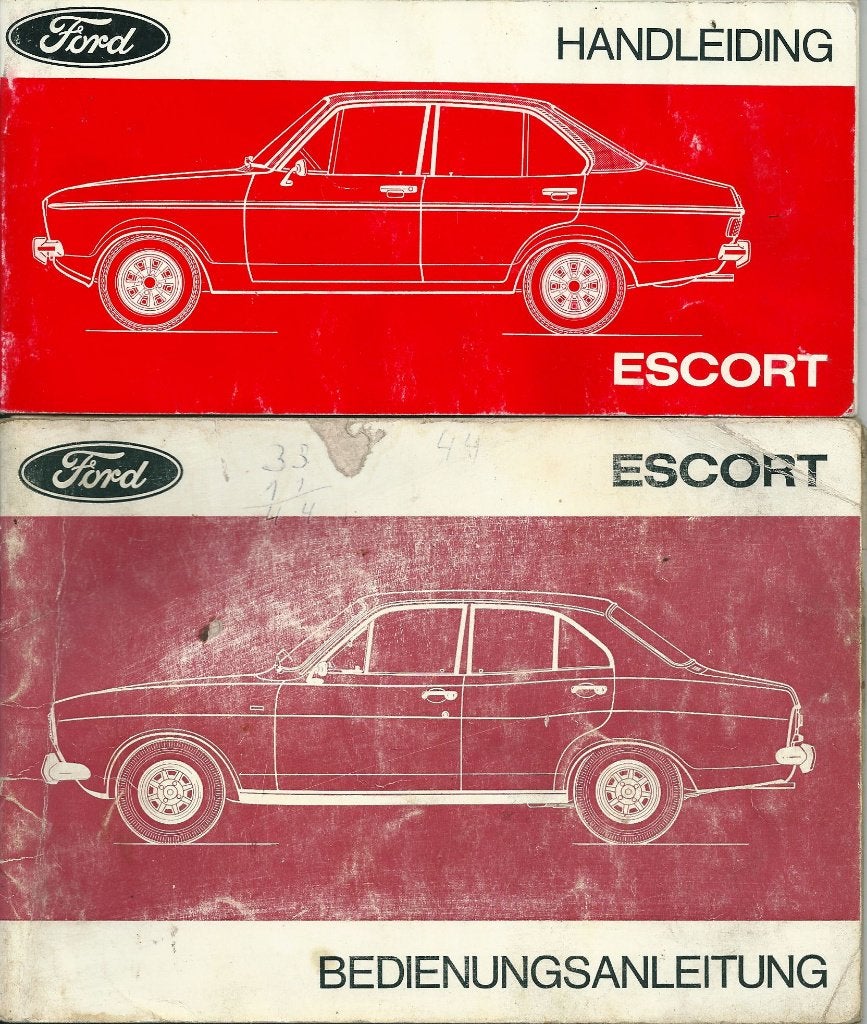 Ford handleiding klassieker Escort 1968 , 1975 , 1988, Ophalen of Verzenden